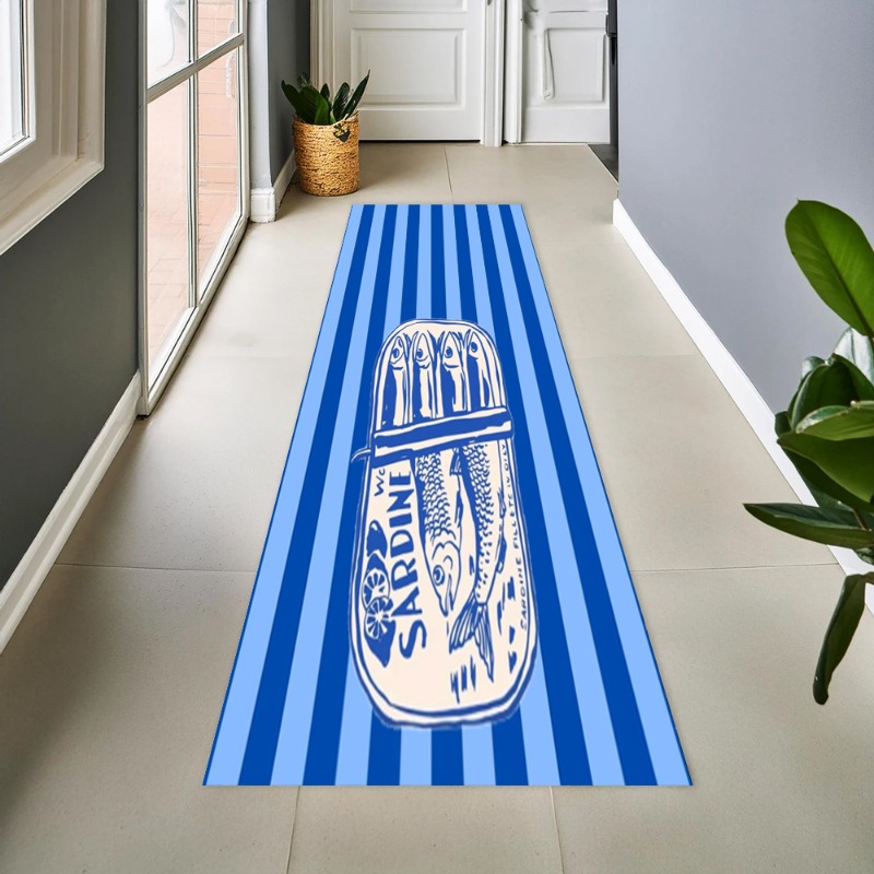 Commercial Printing And Graphics - Karpet Lorong Panjang Motif Ikan Sarden