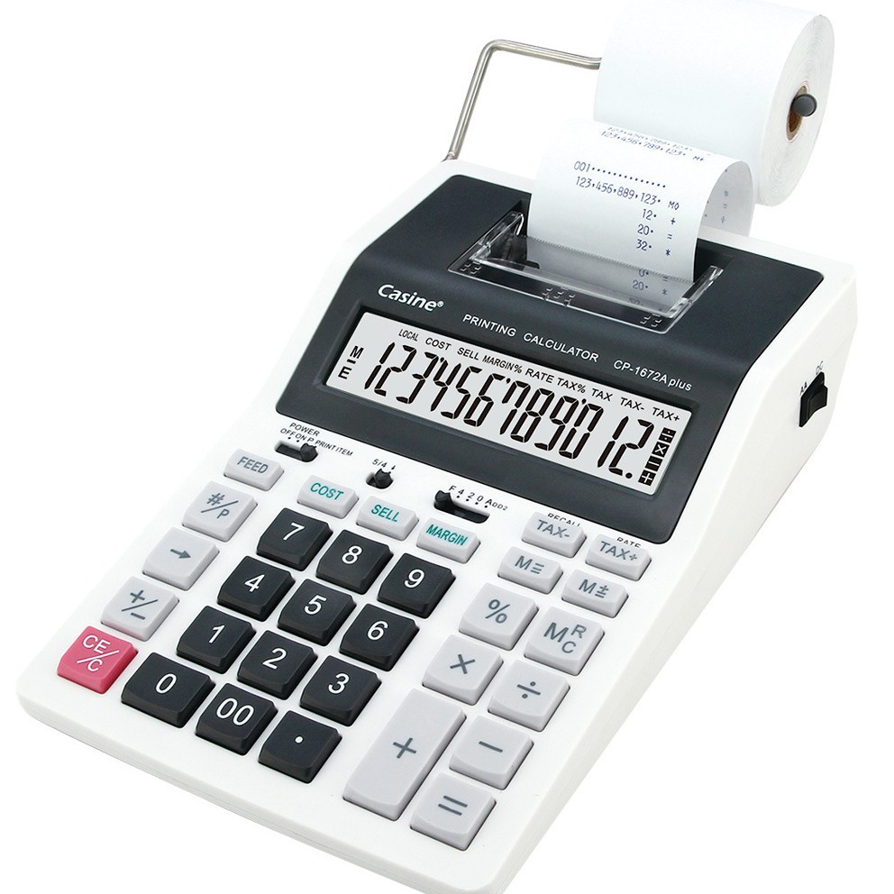 Commercial Printing Calculator - Kalkulator Pencetakan Monokrom Kantor Keuangan Casine