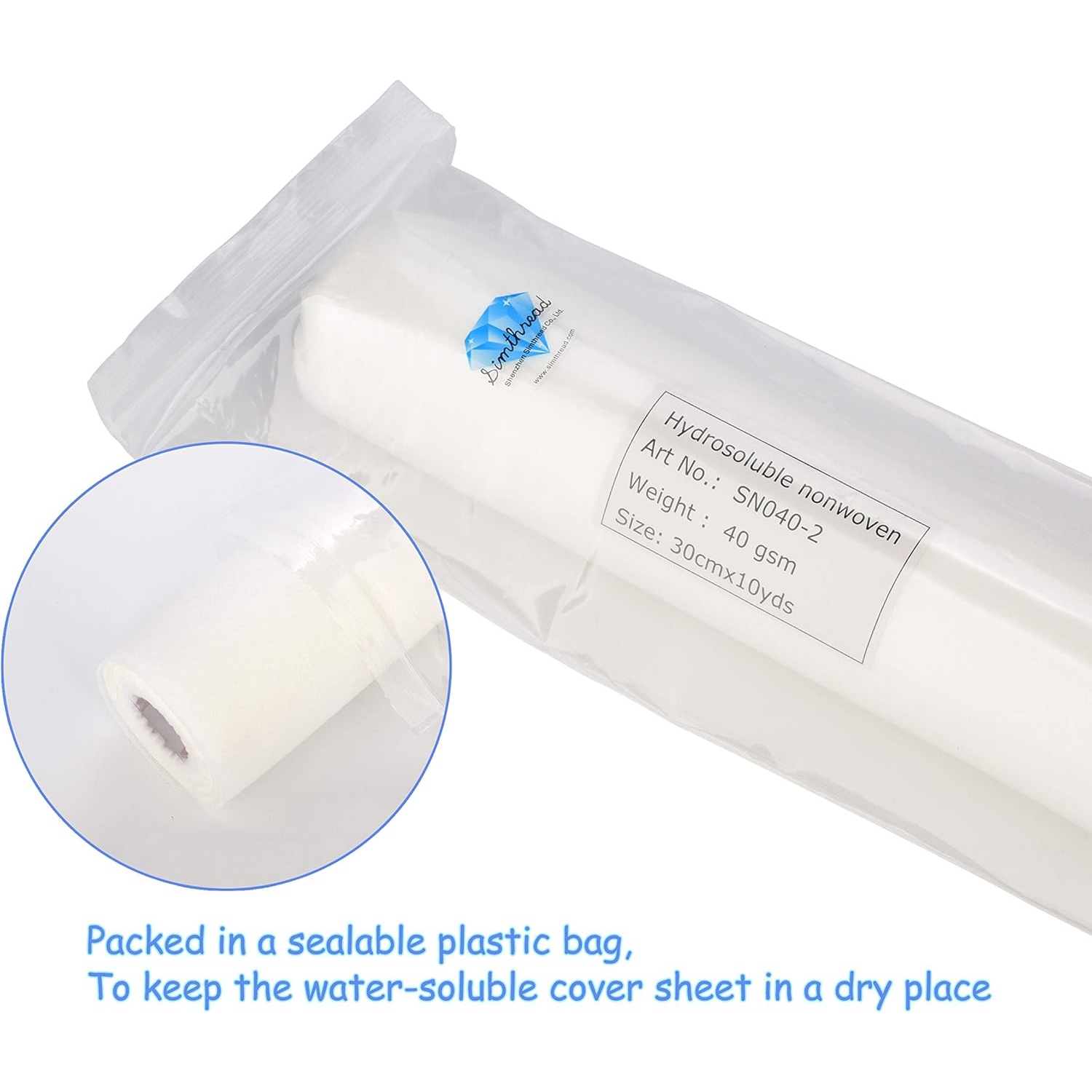 Simthread Non Woven Larut Dala - Embroidery Stabilizer Backing ulasan dan harga