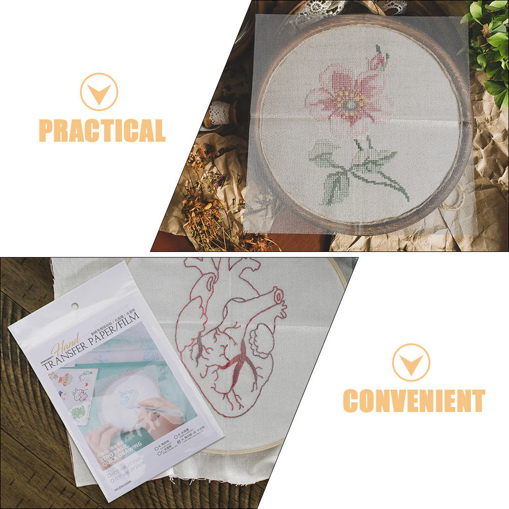 8 Pcs Kertas Penstabil Bordir  - Embroidery Stabilizer Backing ulasan dan harga