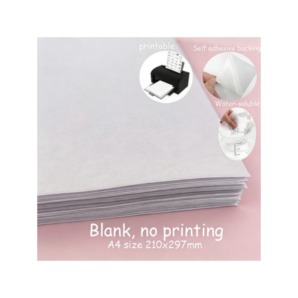 5 lembar A4 Stiker Stabilisato - Embroidery Stabilizer Backing ulasan dan harga