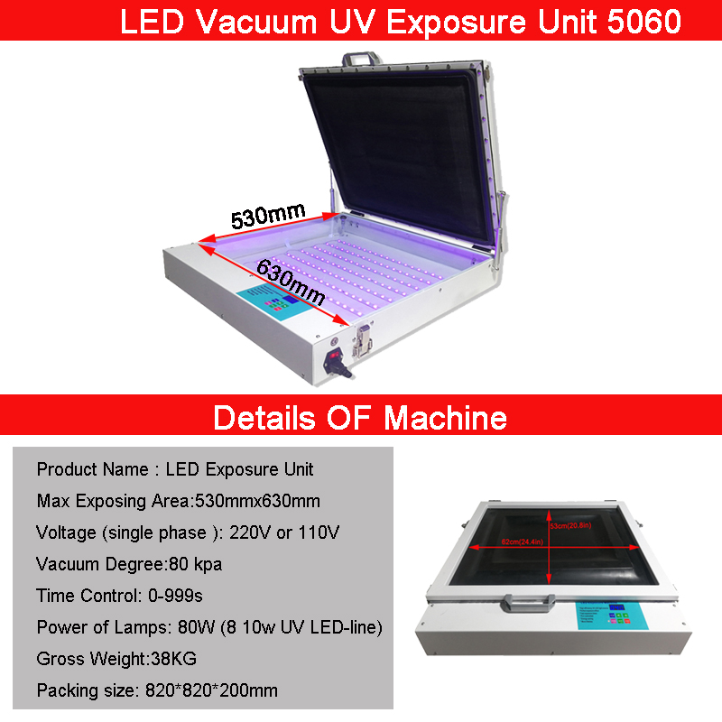 Unit Eksposur Layar LED UV Vak - Commercial Uv Printing Machine ulasan dan harga
